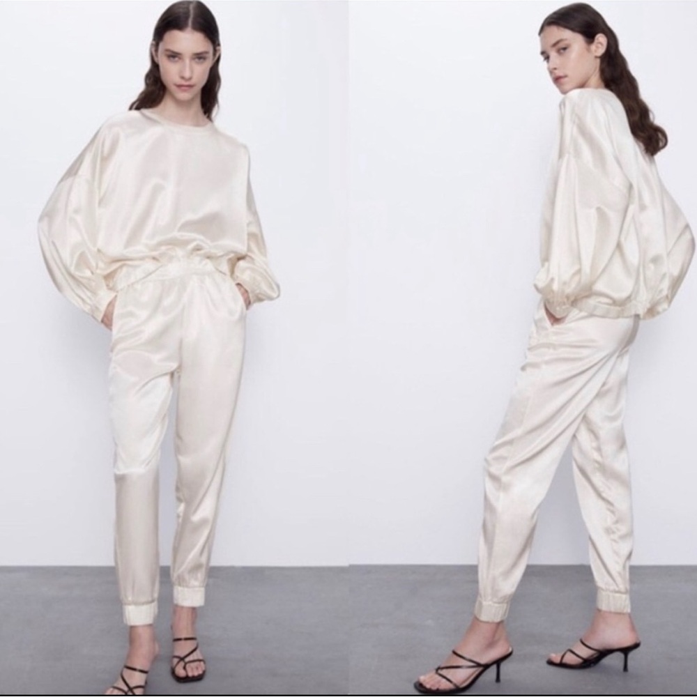 Elegant Cream Women's two-piece set
